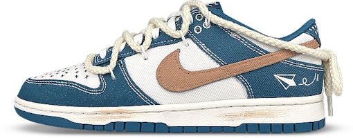 나이키 덩크 로우 '화이트 블루 브라운 그래피티' (커스텀) DV0834-101(Team叁-男款蓝飞机) Buy 나이키 덩크 로우 '화이트 블루 브라운 그래피티' (커스텀) DV0834-101(Team叁-男款蓝飞机)