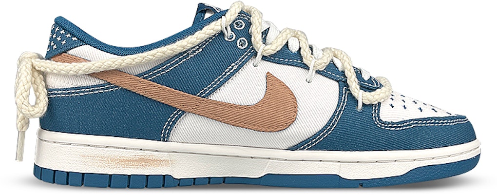 나이키 덩크 로우 '화이트 블루 브라운 그래피티' (커스텀) DV0834-101(Team叁-男款蓝飞机) Order 나이키 덩크 로우 '화이트 블루 브라운 그래피티' (커스텀) DV0834-101(Team叁-男款蓝飞机)