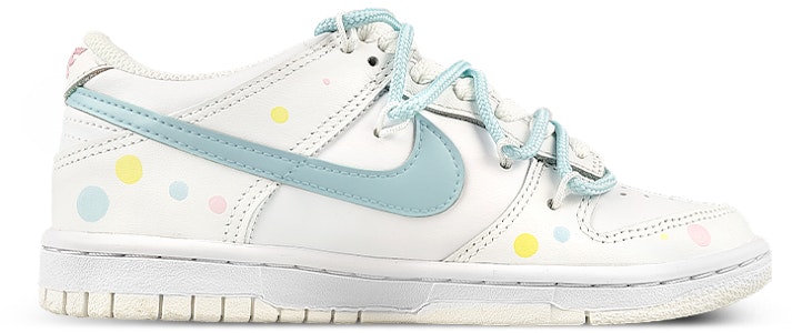 【訂製籃球鞋】Nike Dunk Low 禮盒 解構 雙鞋帶 多巴胺 彩色泡沫 低筒 板鞋 GS 白藍 Order 【訂製籃球鞋】Nike Dunk Low 禮盒 解構 雙鞋帶 多巴胺 彩色泡沫 低筒 板鞋 GS 白藍