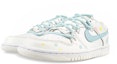 Lookbook 【訂製籃球鞋】Nike Dunk Low 禮盒 解構 雙鞋帶 多巴胺 彩色泡沫 低筒 板鞋 GS 白藍