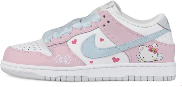 나이키 덩크 로우 '화이트 블루 핑크 실크 레이스' (커스텀) DV0831-101(TeamD-男款天使凯蒂) Buy 나이키 덩크 로우 '화이트 블루 핑크 실크 레이스' (커스텀) DV0831-101(TeamD-男款天使凯蒂)