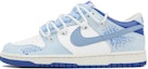 Buy 나이키 덩크 로우 '화이트 블루 로얄' 커스텀 DH9765-105(Team4-女款青羽)