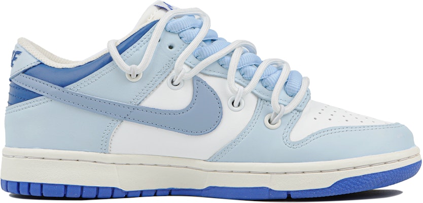 나이키 덩크 로우 '화이트 블루 로얄' 커스텀 DH9765-105(Team4-女款青羽) Lookbook 나이키 덩크 로우 '화이트 블루 로얄' 커스텀 DH9765-105(Team4-女款青羽)