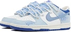 Shop 나이키 덩크 로우 '화이트 블루 로얄' 커스텀 DH9765-105(Team4-女款青羽)