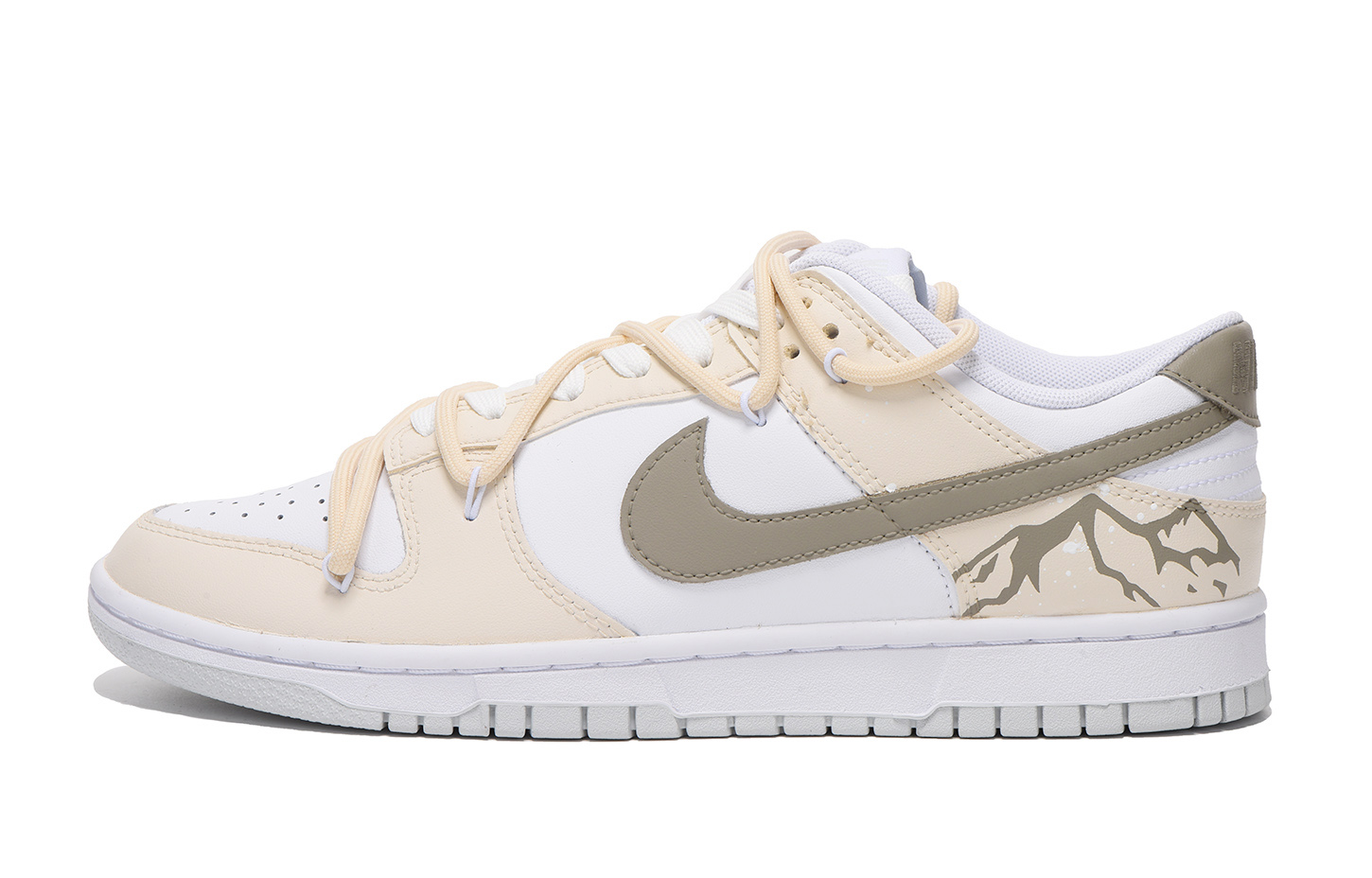 [Custom Shoes] Nike Dunk Low 'White Brown'