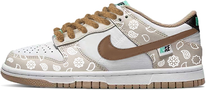 custom-shoes-nike-dunk-low-white-brown
