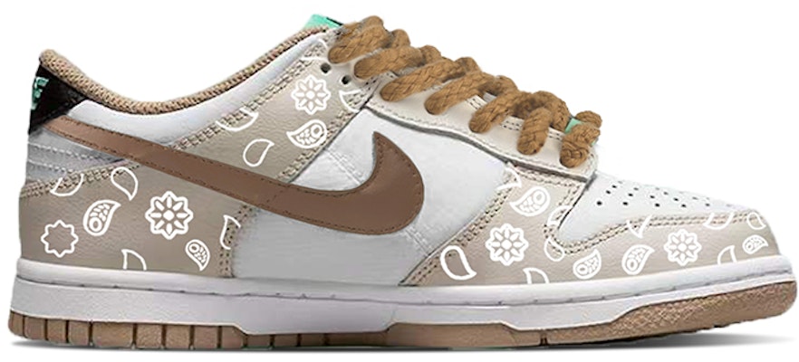 【カスタムシューズ】ナイキダンクロー「ホワイトブラウン」 DX6063-131-(TeamY-女款腰果花白棕) Order 【カスタムシューズ】ナイキダンクロー「ホワイトブラウン」 DX6063-131-(TeamY-女款腰果花白棕)