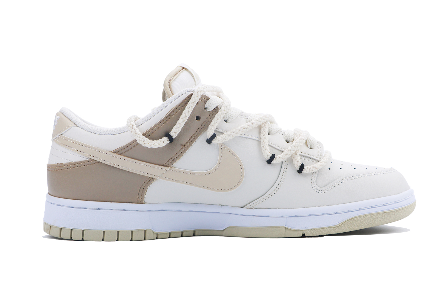 Order [Zapatillas Personalizadas] Nike Dunk Low 'Blanco Marrón' DV0831-003(Team48-路漫漫)