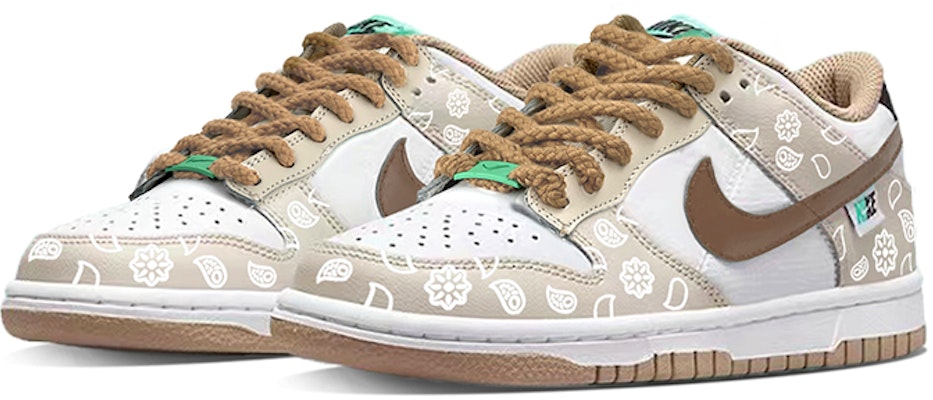 【カスタムシューズ】ナイキダンクロー「ホワイトブラウン」 DX6063-131-(TeamY-女款腰果花白棕) Lookbook 【カスタムシューズ】ナイキダンクロー「ホワイトブラウン」 DX6063-131-(TeamY-女款腰果花白棕)