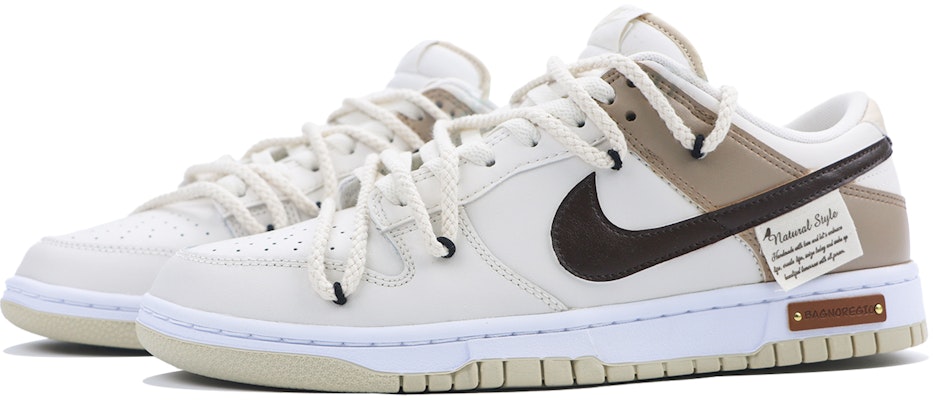 ナイキ ダンク ロー 'ホワイト ブラウン'【カスタムシューズ】 DV0831-003(Team48-路漫漫) Lookbook ナイキ ダンク ロー 'ホワイト ブラウン'【カスタムシューズ】 DV0831-003(Team48-路漫漫)