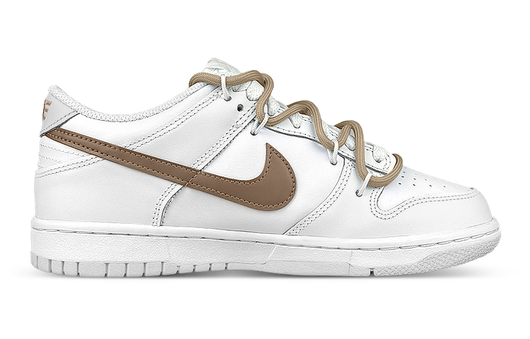 Order [Kasut Custom] Nike Dunk Low 'Coklat Beruang Grafiti Putih' DV0831-101(Team47-男款拥抱熊)