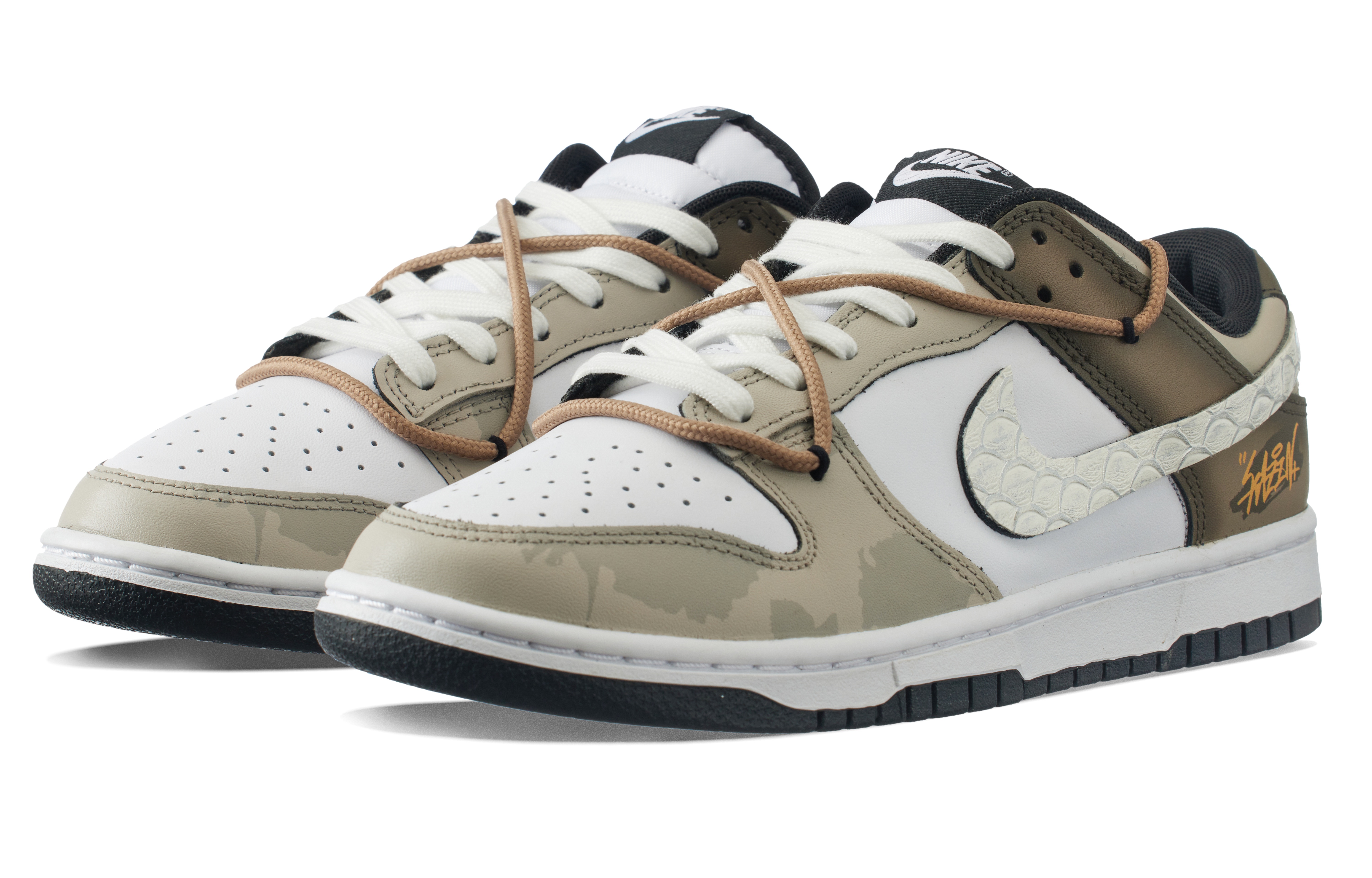 Purchase 【訂製球鞋】Nike Dunk 龍踏天下 新中式 龍麟貼布 訂製禮袋 時尚復古 休閒百搭 低筒 板鞋 男款 白棕