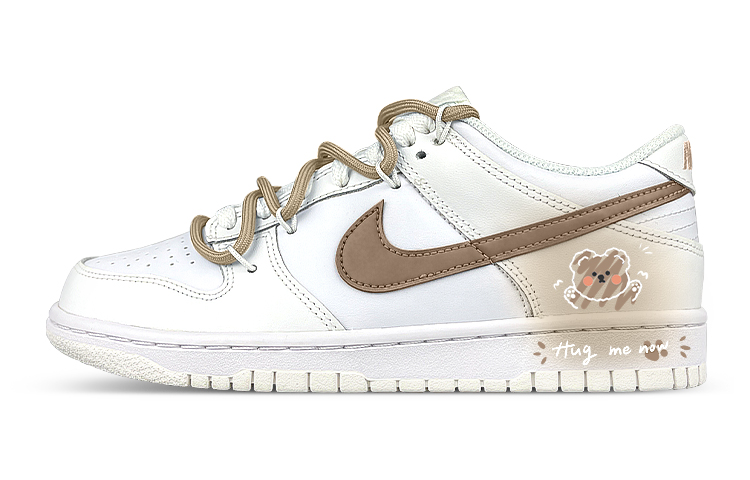 Buy 나이키 덩크 로우 '화이트 브라운 그라데이션 팬더' (커스텀) DH9765-100(Team47-女拥抱熊SBOX)