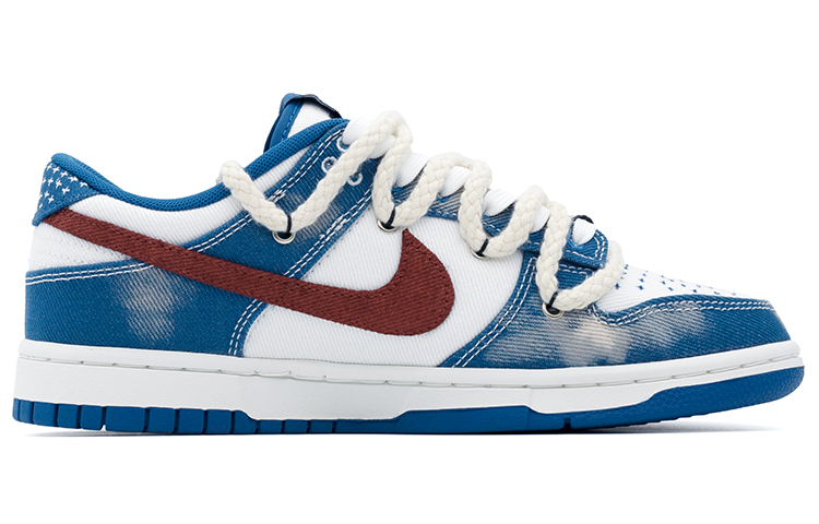 Order [Zapatillas Personalizadas] Nike Dunk Low 'Denim Blanco Paisley' DV0834-101(team肆-工业牛仔腰果花A)