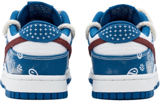 나이키 덩크 로우 '화이트 데님 페이즐리' (커스텀) DV0834-101(team肆-工业牛仔腰果花A) Shop 나이키 덩크 로우 '화이트 데님 페이즐리' (커스텀) DV0834-101(team肆-工业牛仔腰果花A)