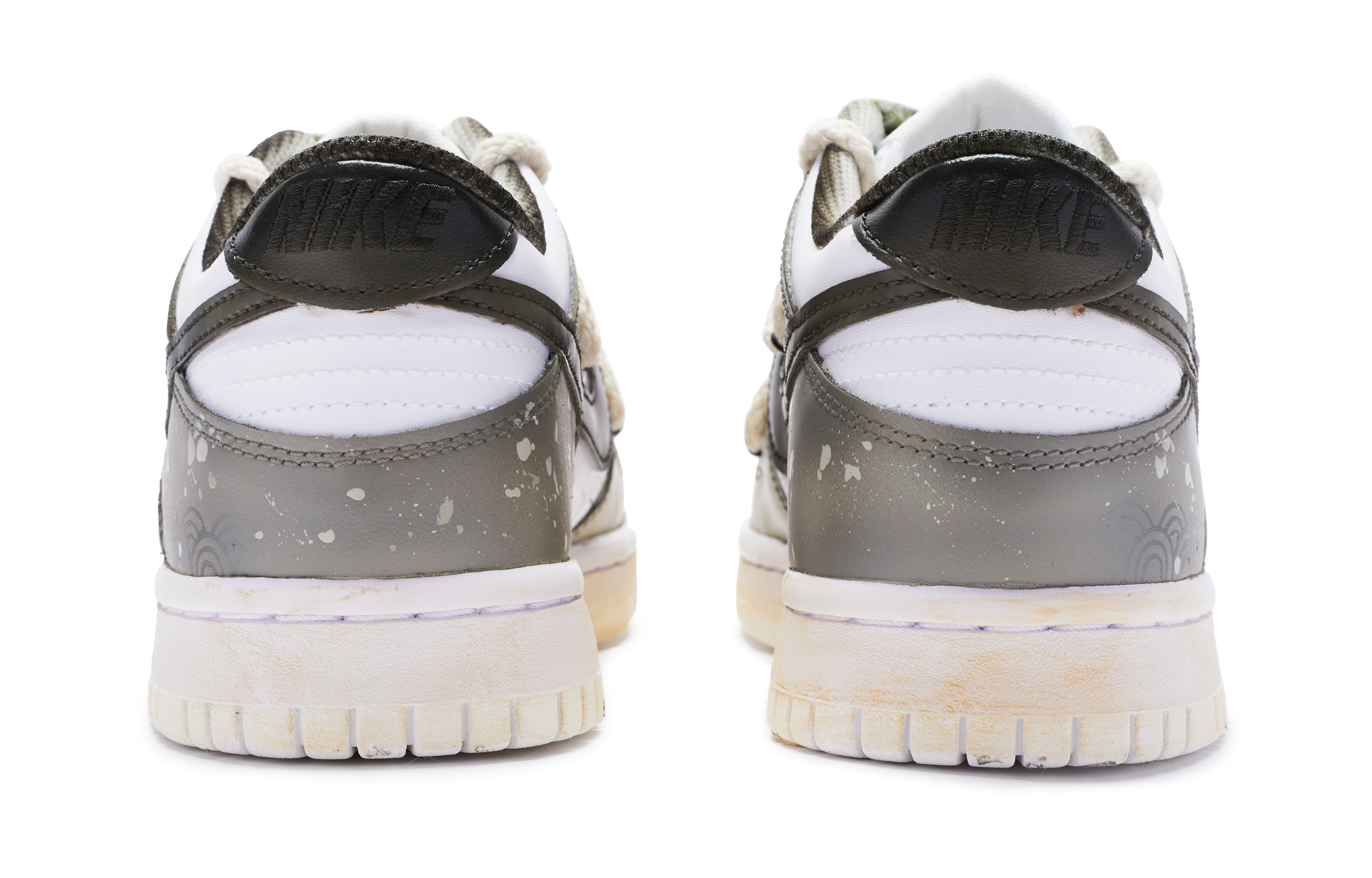 Purchase [Kasut Kustom] Nike Dunk Low 'Putih Embun' DH9765-100(TeamR-女款白露白棕黑S-BOX)