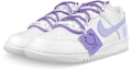 Lookbook 【訂製球鞋】 Nike Dunk Low 解構 雙鞋帶 笑臉布貼 葡萄 低筒 板鞋 男款 白紫