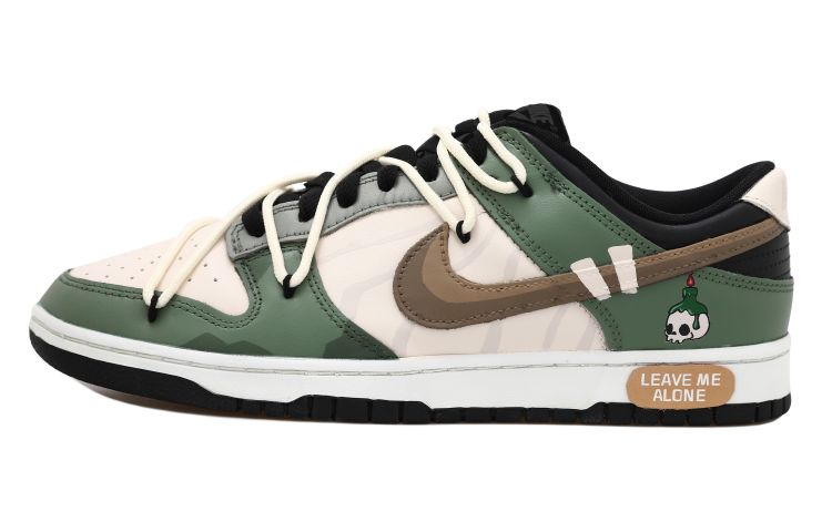 Buy [Sepatu Kustom] Nike Dunk Low 'Putih Hijau' CW1590-100(Team拾玖-保持距离S-BOX）