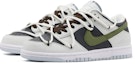 Shop 나이키 덩크 로우 '화이트 그린 블랙' (커스텀) DV0831-101(Team57-男款绿野仙棕)