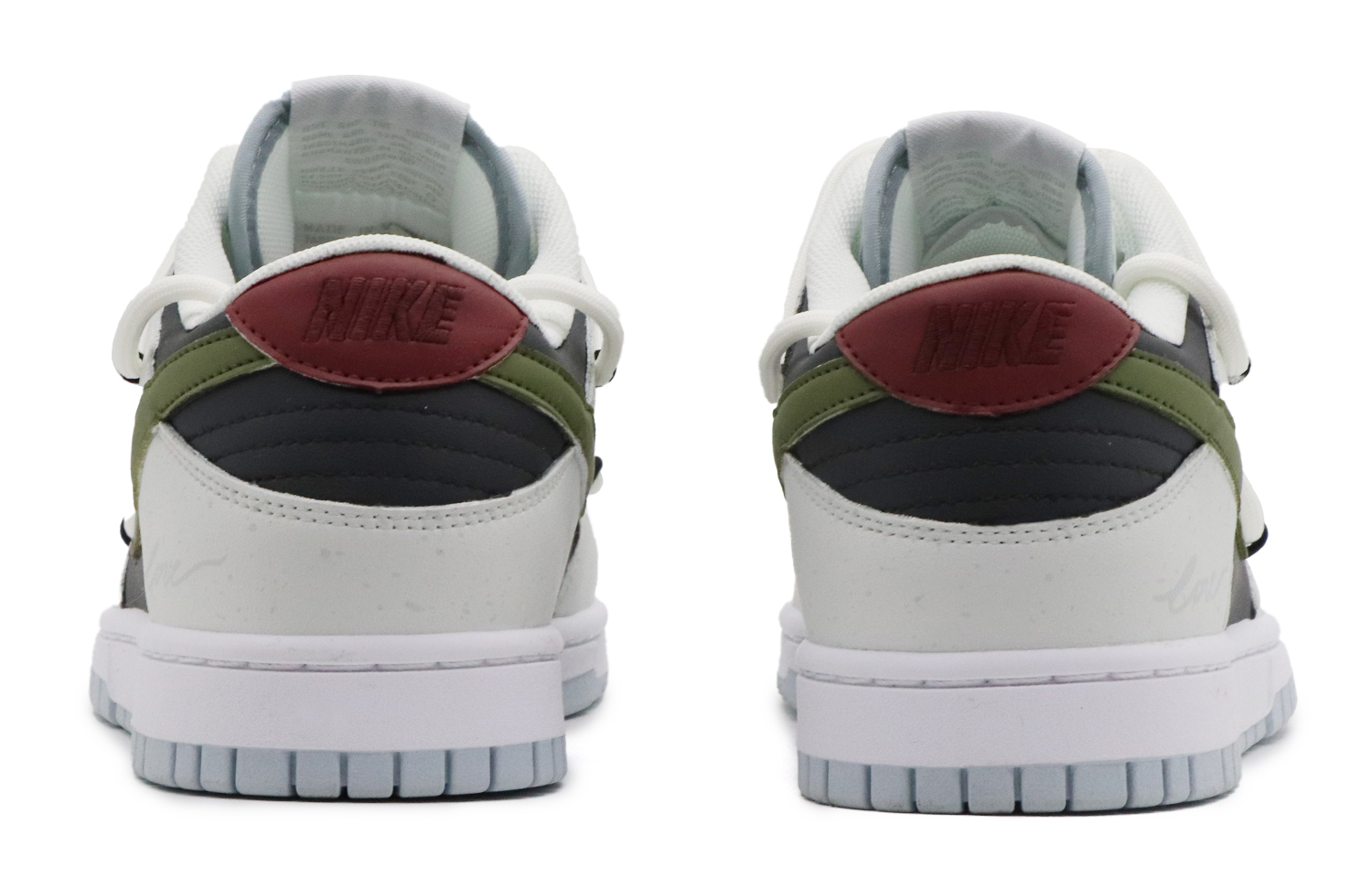 Purchase [Sepatu Kustom] Nike Dunk Low 'Putih Hijau Hitam' DV0831-101(Team57-男款绿野仙棕)