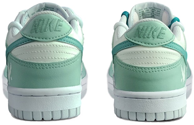 【定制球鞋】 Nike Dunk Low 解構鞋帶 蝴蝶 英文字母 心形掛墜 高街 低幫 板鞋 GS 白綠 Shop 【定制球鞋】 Nike Dunk Low 解構鞋帶 蝴蝶 英文字母 心形掛墜 高街 低幫 板鞋 GS 白綠