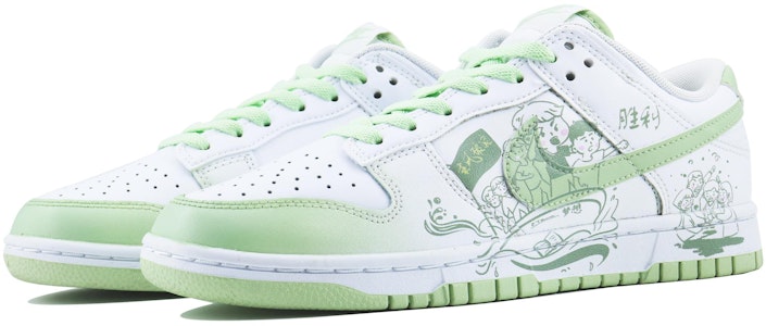 나이키 덩크 로우 '화이트 그린 카툰' (커스텀) DV0831-105(Team168-乘风破浪) Shop 나이키 덩크 로우 '화이트 그린 카툰' (커스텀) DV0831-105(Team168-乘风破浪)