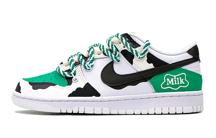 Buy [Shoes Kustom] Nike Dunk Low 'Putih Hijau Susu Sapi' DH9765-100(Team27-女款青草牛乳白绿)