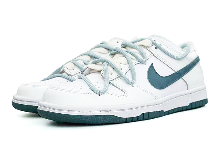 Lookbook [Sepatu Custom] Nike Dunk Low 'Putih Hijau Terurai' FD9911-101(Team13-白绿解构)