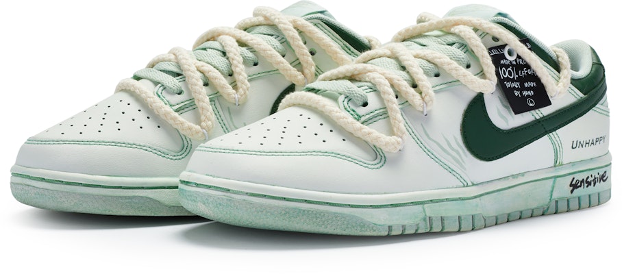 나이키 덩크 로우 '화이트 그린 이모션' (커스텀) DV0831-101(TeamR-男款敏感) Lookbook 나이키 덩크 로우 '화이트 그린 이모션' (커스텀) DV0831-101(TeamR-男款敏感)