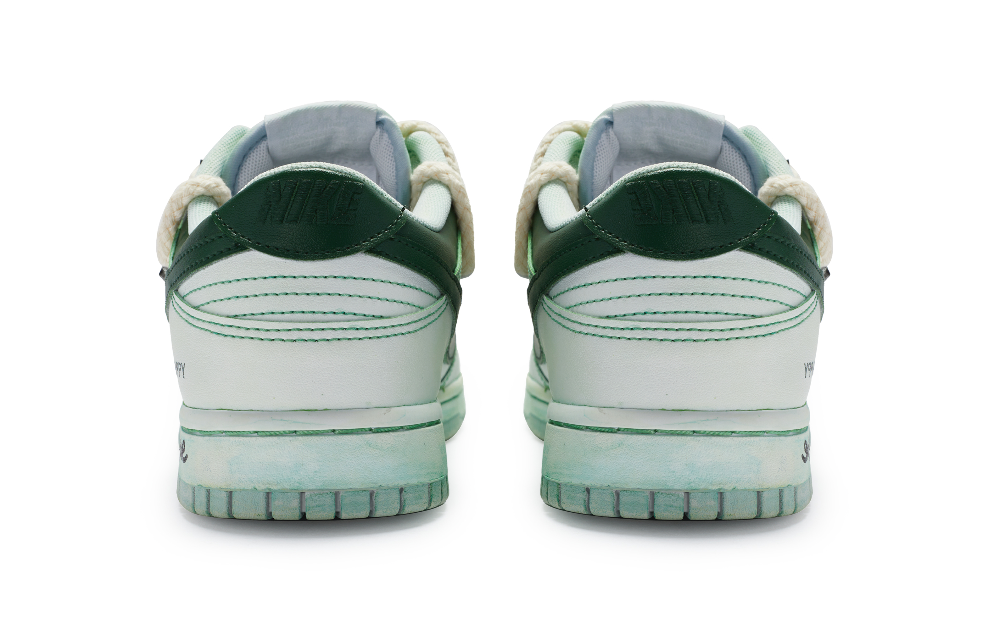 Purchase 나이키 덩크 로우 '화이트 그린 이모션' (커스텀) DV0831-101(TeamR-男款敏感)