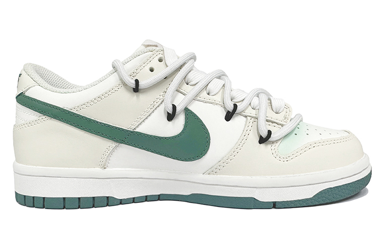 Order [Kasut Custom] Nike Dunk Low 'Putih Hijau Hati Graffiti' FD9911-101(TeamK-爱心涂鸦)