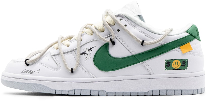나이키 덩크 로우 '화이트 그린 스마일리' (커스텀) DV0831-101(Team57-男款美金) Buy 나이키 덩크 로우 '화이트 그린 스마일리' (커스텀) DV0831-101(Team57-男款美金)