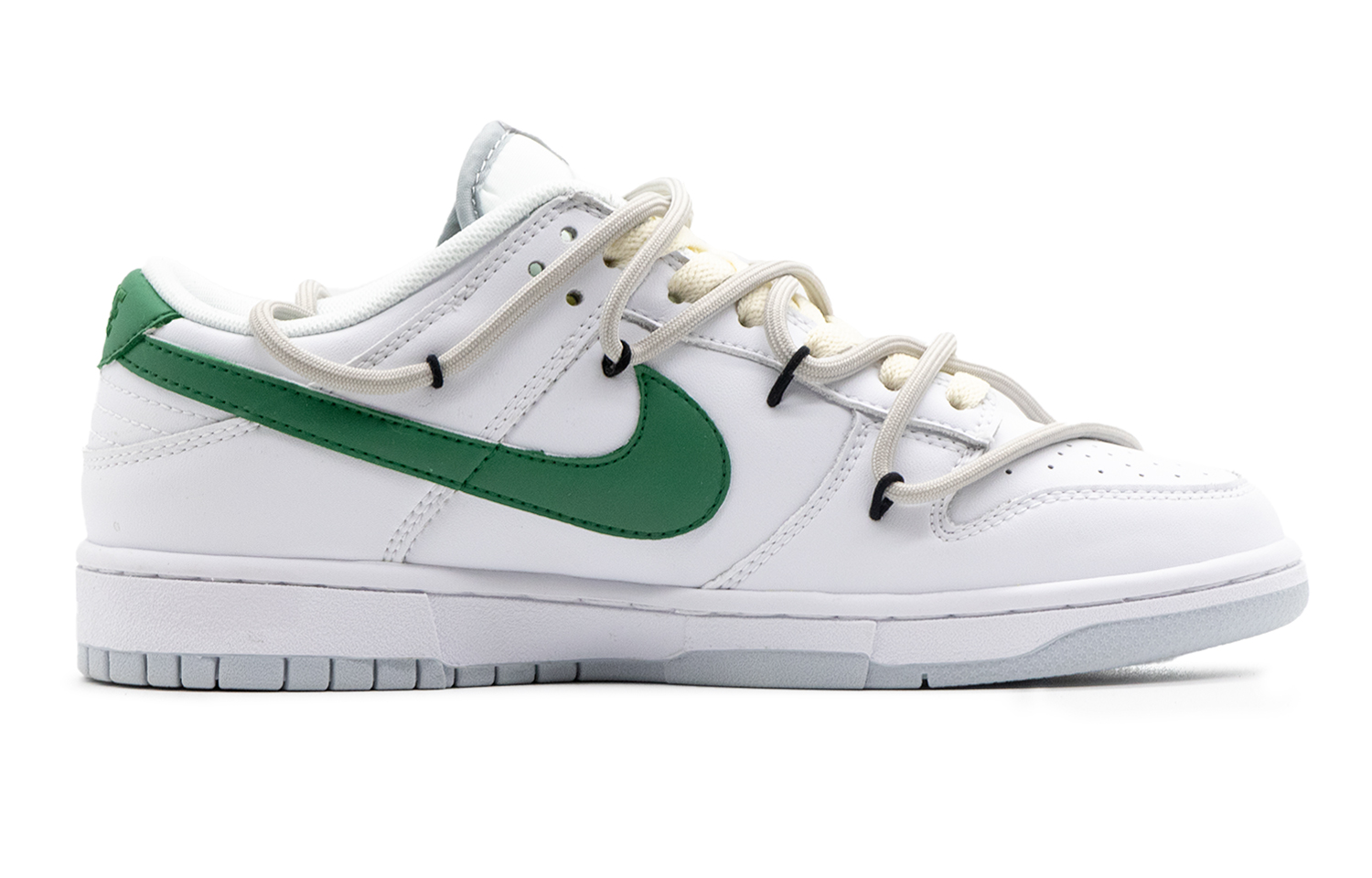 Order [Sepatu Custom] Nike Dunk Low 'Putih Hijau Senyum' DV0831-101(Team57-男款美金)