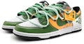 Lookbook 【訂製球鞋】 Nike Dunk Low 貪吃蛇 遊戲開始 個性標牌 可拆卸設計 塗鴉解構 低幫 板鞋 男款 白綠黃