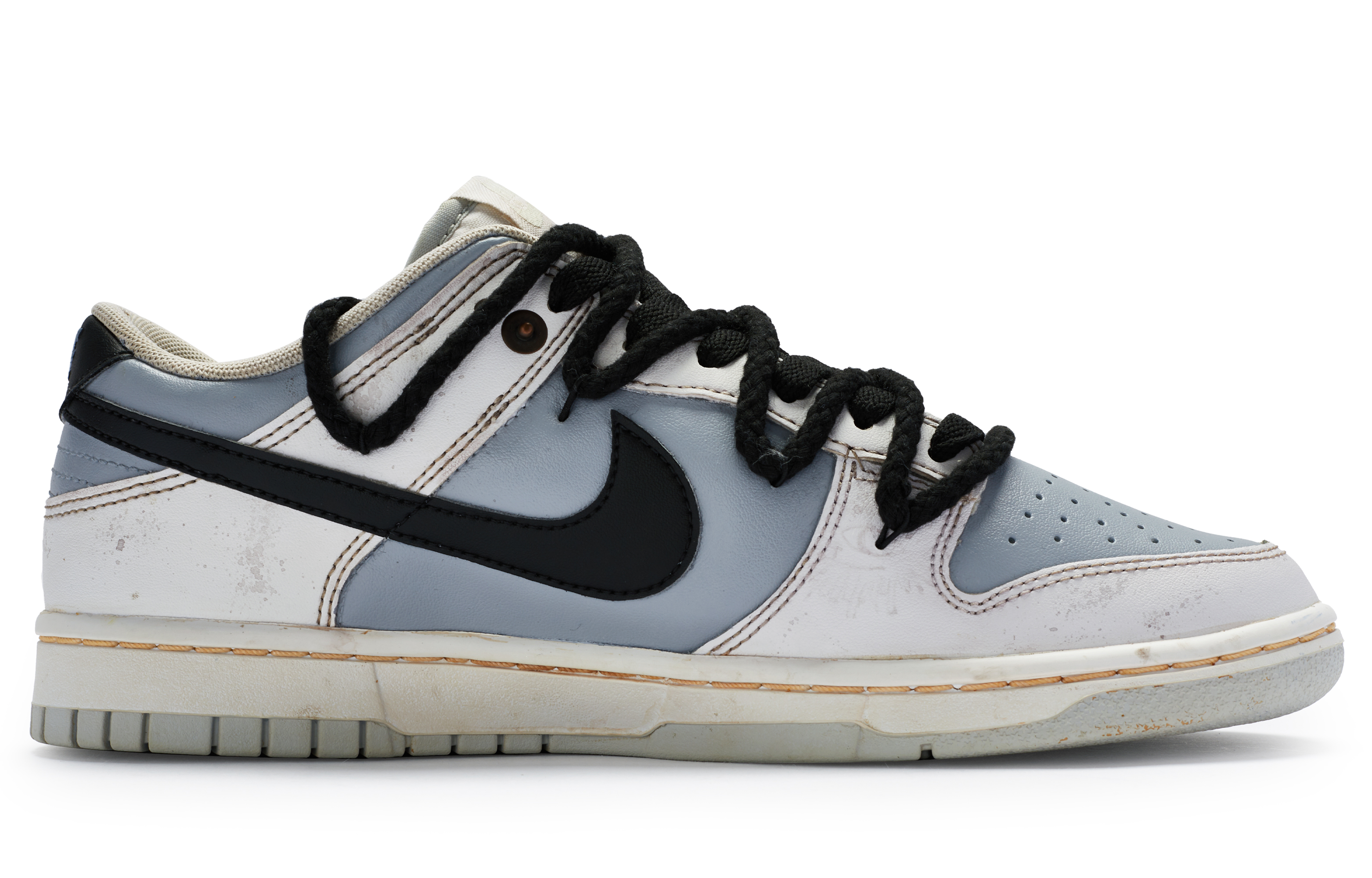 Order [Kasut Custom] Nike Dunk Low 'Putih Kelabu' DV0831-101(TeamR-男款失眠S-BOX)