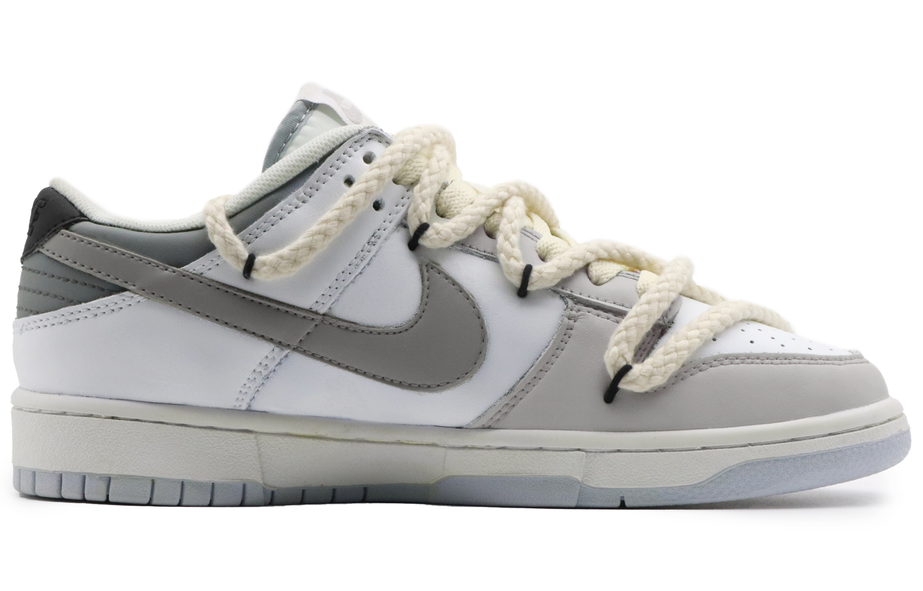 Order [定制鞋] 耐克Dunk Low '白灰' DV0831-101(Team57-男款哈基米)