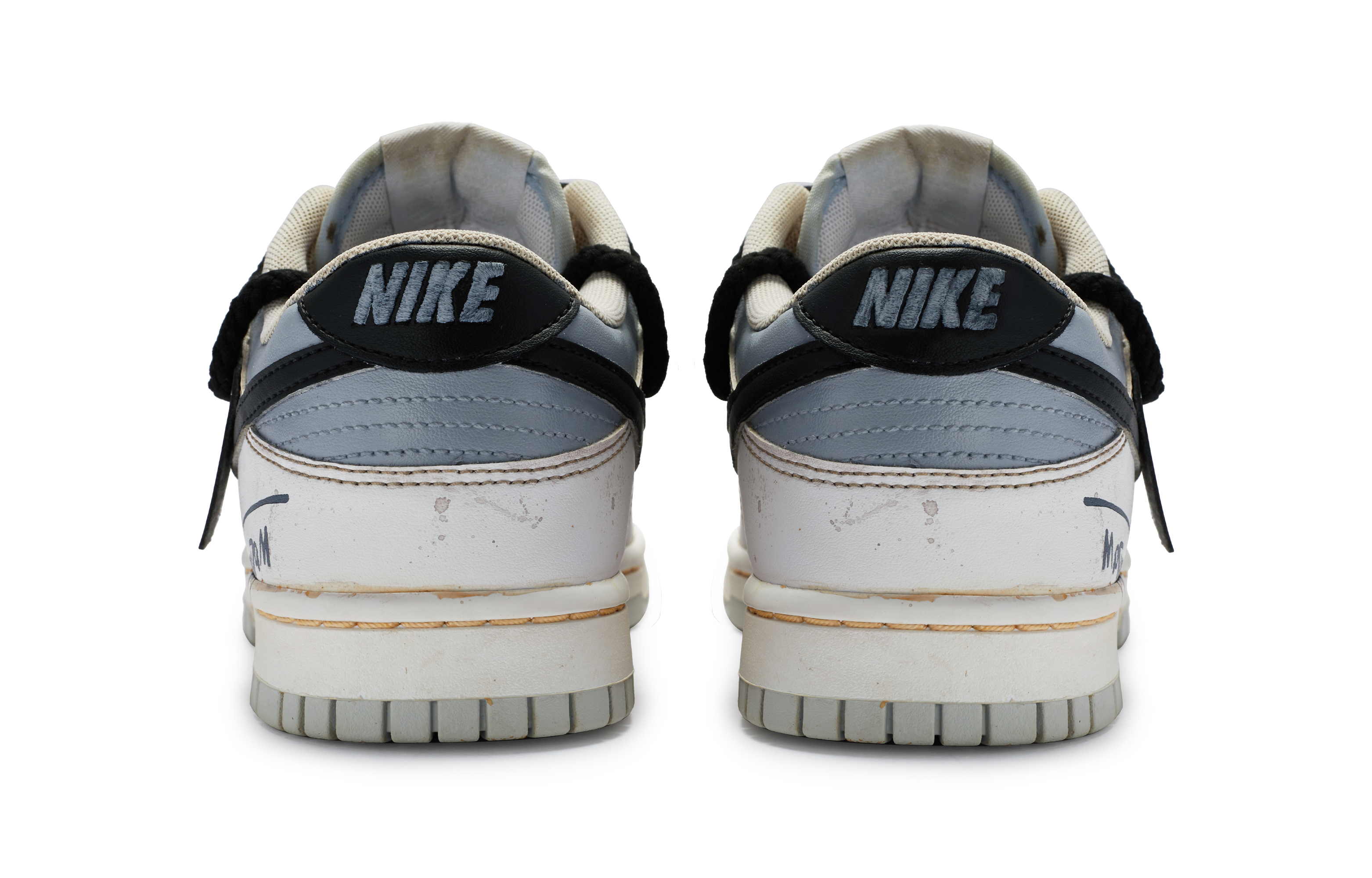 Purchase [Kasut Custom] Nike Dunk Low 'Putih Kelabu' DV0831-101(TeamR-男款失眠S-BOX)