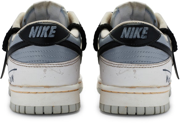 【訂製球鞋】 Nike Dunk Low 牛角尖 失眠 特殊鞋盒 情緒色彩 療癒 街頭混搭 解構 防滑 低筒 板鞋 男款 白灰 Purchase 【訂製球鞋】 Nike Dunk Low 牛角尖 失眠 特殊鞋盒 情緒色彩 療癒 街頭混搭 解構 防滑 低筒 板鞋 男款 白灰