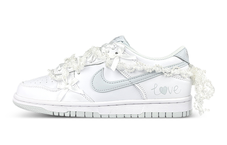 Buy [Sepatu Kustom] Nike Dunk Low 'Putih Abu Pita Renda' DH9765-102(Team47-女纯爱解SBOX)