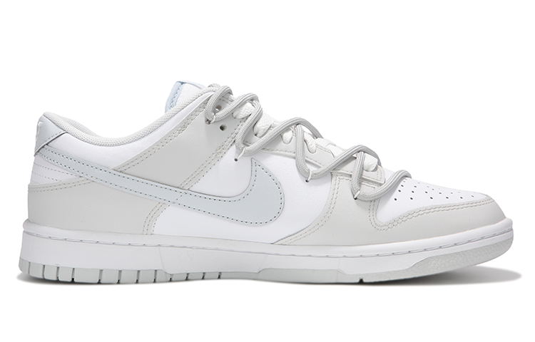 Order 나이키 덩크 로우 '화이트 그레이 디컨스트럭티드' (커스텀) DH9765-102(Team82-女款冷淡灰)
