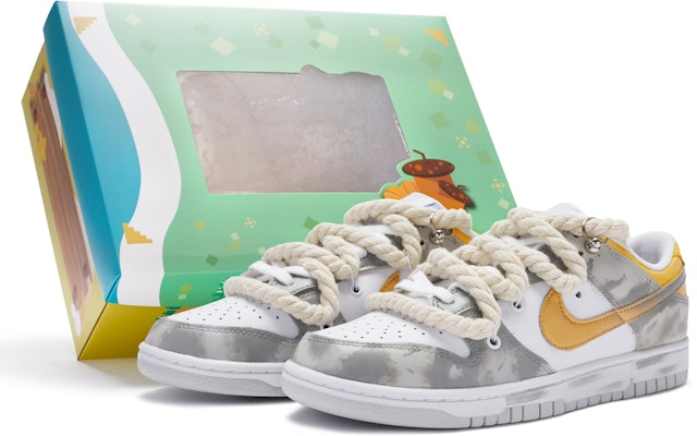 나이키 덩크 로우 '화이트 그레이 골드' (커스텀) DV0831-101(TeamR-男款乌云S-BOX) Buy 나이키 덩크 로우 '화이트 그레이 골드' (커스텀) DV0831-101(TeamR-男款乌云S-BOX)