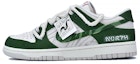 Buy 【客製球鞋】 Nike Dunk Low 破軍 戶外穿搭 不規則圖案 高街風 麻繩解構 復古 防滑 低筒 板鞋 男款 白灰綠