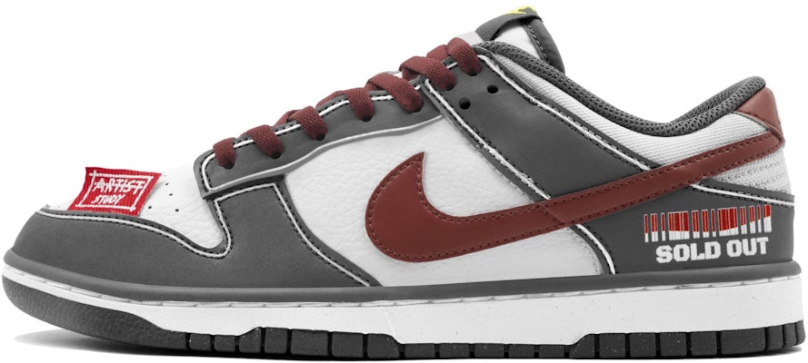 【客製球鞋】 Nike Dunk Low LTDZ 已售罄 禮盒 改色 印花貼布 時尚 潮流 簡約 百搭 運動風 耐磨透氣 低筒 板鞋 男款 白灰紅 Order 【客製球鞋】 Nike Dunk Low LTDZ 已售罄 禮盒 改色 印花貼布 時尚 潮流 簡約 百搭 運動風 耐磨透氣 低筒 板鞋 男款 白灰紅