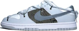 Buy 【定制球鞋】Nike Dunk Low 爆裂壓紋蛇皮 青蛇壓紋 兔年主題推薦 低幫 板鞋 男款 白灰
