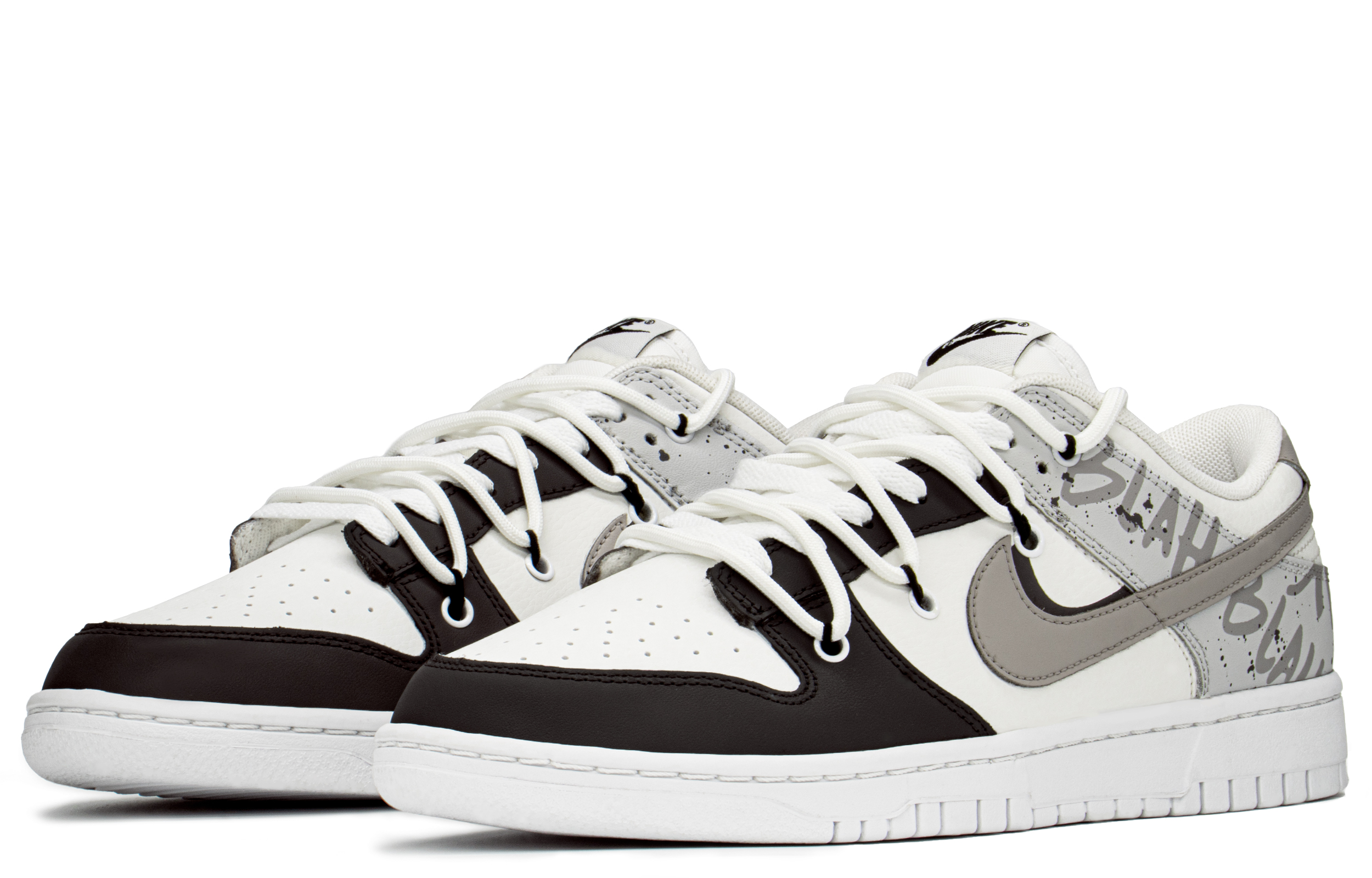 Buy [Custom Shoes] Nike Dunk Low 'White Khaki Deconstructed' - Novelship