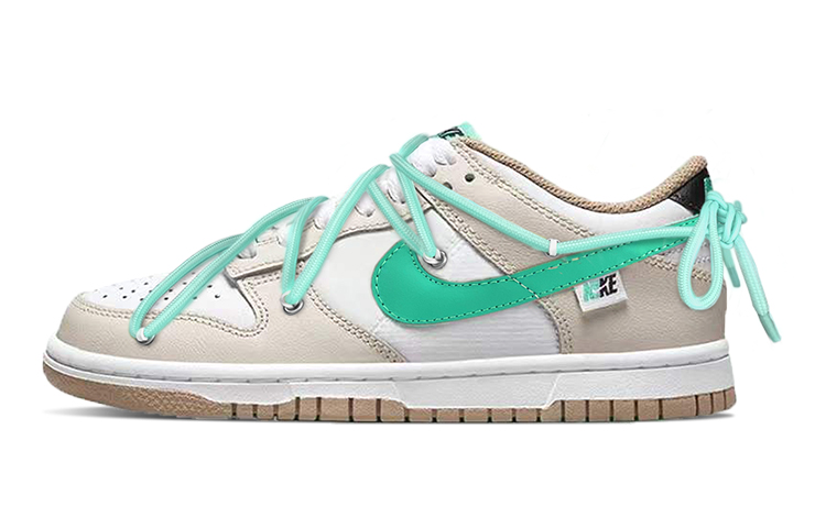 Buy 【定制球鞋】 Nike Dunk Low 「Split」 經典休閒 小摩卡 極簡 解構綁帶 低筒 板鞋 GS 白薄荷綠