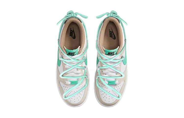 Purchase 【定制球鞋】 Nike Dunk Low 「Split」 經典休閒 小摩卡 極簡 解構綁帶 低筒 板鞋 GS 白薄荷綠