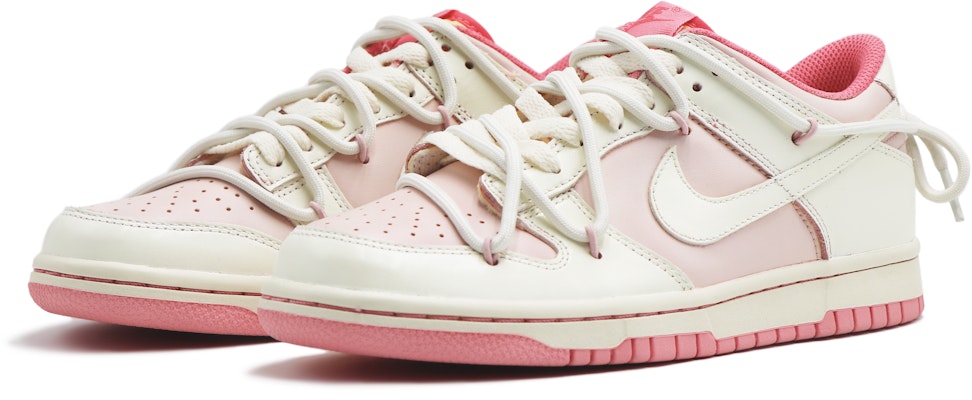 【定制球鞋】 Nike Dunk Low 白桃茉莉 粉蠟色系 簡約 低筒 板鞋 GS 淡粉色 Lookbook 【定制球鞋】 Nike Dunk Low 白桃茉莉 粉蠟色系 簡約 低筒 板鞋 GS 淡粉色