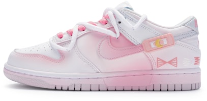 【訂製球鞋】 Nike Dunk Low 811製造 月亮創可貼 療癒系列 溫柔少女 白月光 低筒 板鞋 GS 白粉 Buy 【訂製球鞋】 Nike Dunk Low 811製造 月亮創可貼 療癒系列 溫柔少女 白月光 低筒 板鞋 GS 白粉