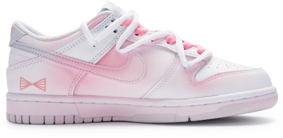 【訂製球鞋】 Nike Dunk Low 811製造 月亮創可貼 療癒系列 溫柔少女 白月光 低筒 板鞋 GS 白粉 Order 【訂製球鞋】 Nike Dunk Low 811製造 月亮創可貼 療癒系列 溫柔少女 白月光 低筒 板鞋 GS 白粉